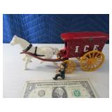 10" Cast Iron ICE Wagon Toy Reproduction