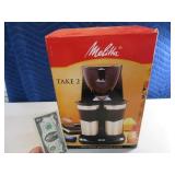 New MELITTA Dual Travel Mug Coffee Maker