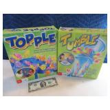Lot (2) TOPPLE & TUMBLE Kids Board Games