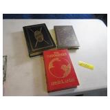 Lot (3) Leatherbound Books Typee~BlackCloud~LeGuin