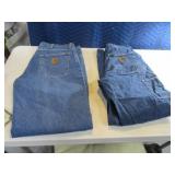 CARHARTT 36x30 & 38x30 Blue Jeans