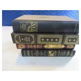 Lot (4) LeatherBound Hardback Books