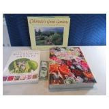 Lot (3) Lg Garden~Rose Themed Hardback Books