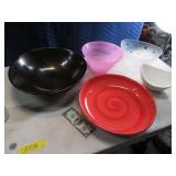 Lot (5) asst Serving Kitchen Bowls nice