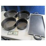 4pc SpringPan Cake Set & 15" Griddle