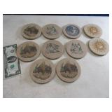 Lot (10) ThirstyType Coasters