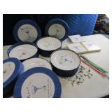 Lot PotteryBarn Cocktail Plates & Access