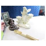 Angel PartyLite CandleHolder + Windchime