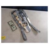 18" Metal Girl Head Cutout signed Metal Wall Art