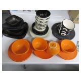 LOT Asst Kitchen Dishes Modern Funky Plates Bowls