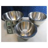3pc WolfGang Puck Stainless Bowl SET