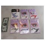Lot (6) New Eye Tatoos
