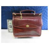 JACK GEORGES Leather 12" Handbag