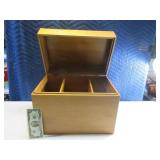 15.5"x10.5" Wooden Storage Trunk Box Organizer