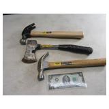 Lot (3) STANLEY Hammers ~ Axe Hand Tools