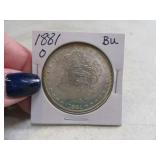 1881o UNCirculated Morgan Silver Dollar Coin