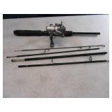 Compact 4pc Micro Spin Fishing Rod/Reel