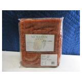 New MOHAWK Chenille Throw Blanket tassled 2/2