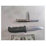 Uncle Buck Pocket Knife & SHARP 10" Fixed Blade