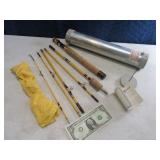 EagleClaw 6pc Trailmaster Fly/Spin Fishing Rod EXC