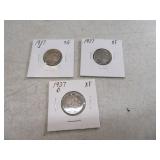1937/1937d/1937s  Buffalo XF Nickels Coins