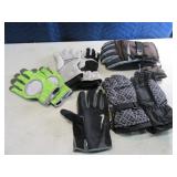 Lot (5) Womens MediumIsh Gloves Name Brand