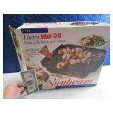 Unused SUNBEAM 10" Electric Indoor Grill