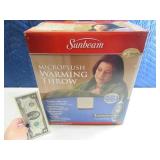 New Microplush Warming Throw Heated Blanket Sunbem