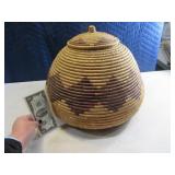 18" Beehive Design Woven Basket
