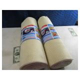 Lot (2) New LARGE Rolls HD Grip Drawer~Shelf Liner