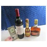 Lot (3) asst Bottles Booze Wine~CremeBanana