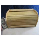 15" wooden RollTop Bread Box