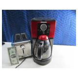 Red CoffeePot & Blue Toaster