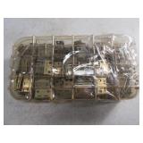 Big LOT 1" Hinges brasstype Hardware