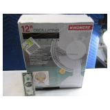 New 12" Oscilating Fan