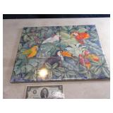 12pc NEW 17"x13" PARROT Tile Inlay Designer Tiles