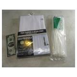 New ShowerCurtainLiner & Zip Ties