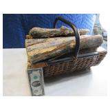 Log Holder full of wood