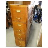 Antique Oak 4drawer Filing Cabinet NICE $$$