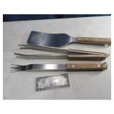 3pc BBQ Utensil Flipper SET