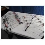 Lot (6) Metal Slacks~Pants Clothes Hangers