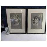 Pair SouthWest Indian 16"x22" Framed Art Pictures