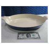 LE CREUSET 14" Blue CastIron Enamel Bakeware