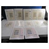 12sheets US Presidents US Postage Sheets $20+