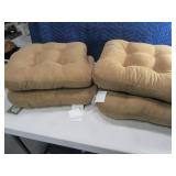 Set (4) Non-Slip Thick Padded Chair Cushions
