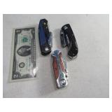 Lot (3) Belt Clip Work Knives HUSKY~CRAFTSMAN