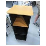 15" Practical Storage Cabinet 2shelf Black