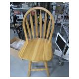 Wooden Swivel 24" BarStool