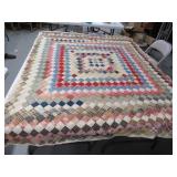 Handmade Checkered 60"x76" NICE Quilt Blanket