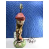 Unique Golfer 24" 1971 Pottery Lamp Neat RARE?